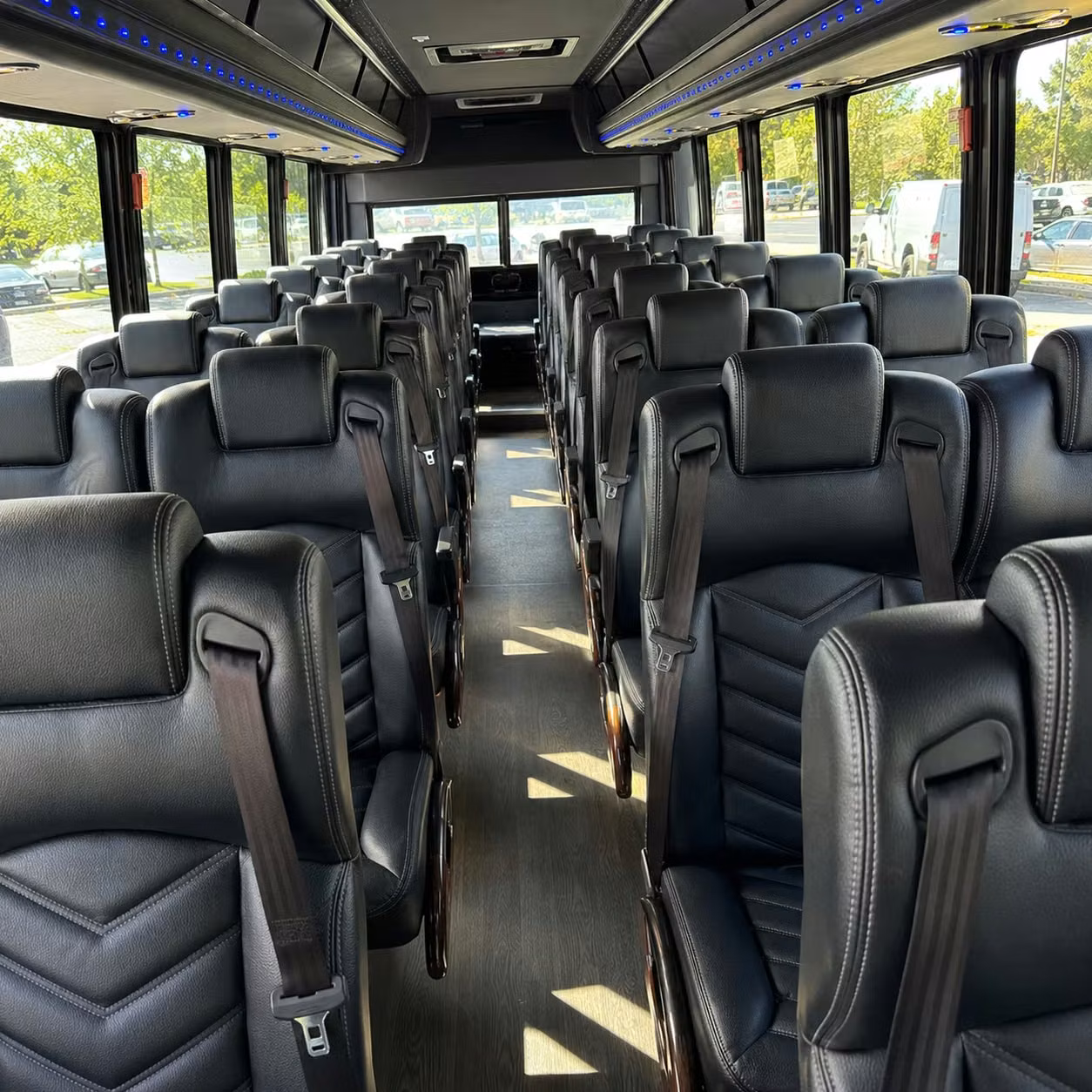 28 passenger minibus interior